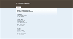 Desktop Screenshot of peerlessdynamics.com